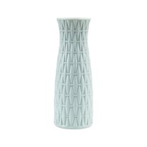 Nmdmisc Ceramic Look Plastic Vase - Unbreakable Vase for Flowers (Weaving Sensation) Pink Vases Home Decor Party Centerpiece 8.2"