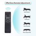thumbnail image 5 of Adjustable Bed Base Twin XL Massage with 12" Mattress Dual Head & Foot Headrest Electric Bed Frame with Wireless Remote, 0 Gravity, Anti-Snore, Under Bed LED, USB Ports, 12" Adjustable Legs, 5 of 9