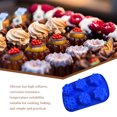 thumbnail image 3 of Monstrate 6 moldes para hornear azules, antiadherentes, chocolate, gelatina, caramelo, jabón, hielo Herramientas y accesorios para hornear, 3 of 6