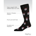 thumbnail image 3 of MeMoi Men's Festive Funny Santa Shades Novelty Crew Socks - Mens - Male, 10-13, Black, 3 of 9