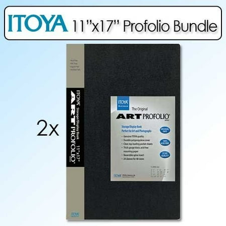 Itoya 11X17 Inch Art Size 24 Sheet Art Profolio Portrait 2 Pack