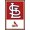 Mahogany Framed Version, variant on MLB St. Louis Cardinals - Logo 22 Wall Poster, 22.375" x 34" Framed