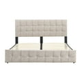 thumbnail image 6 of Syngar Upholstered Platform Bed Frame, King- Adjustable Height, 6 of 11