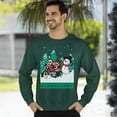 thumbnail image 3 of Ugly Christmas Sweater, Xmas Holiday Mens Womens, Funny Santa Sweatshirt, Funny Santa Riding Motobike Ugly Christmas Sweater, 3 of 5