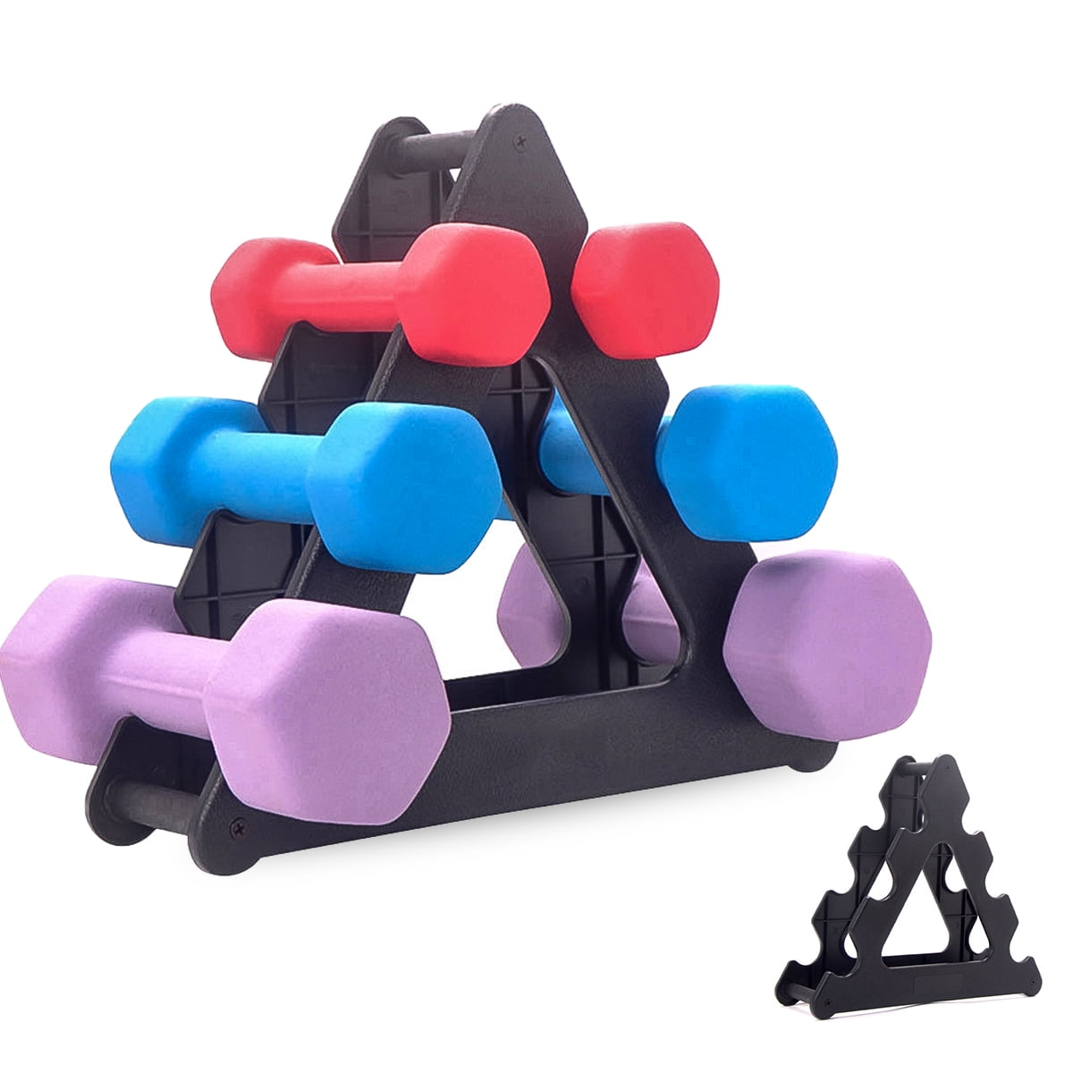 3Tier Dumbbell Storage Rack Stand ，Free Weights Dumbbells Set for Home