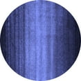 thumbnail image 1 of Ahgly Company Indoor Round Abstract Blue Contemporary Area Rugs, 5' Round, 1 of 4