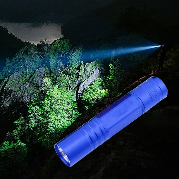 Lámpara LED portátil, Flashlight pequeño, iluminación potente, para camping, emergencias, hogar, luz ajustable, metal, USB recargable, para oficina