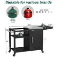 thumbnail image 4 of Grill Table for Big Green Egg Compatible with up to Medium Green Egg,Kamado Joe Jr, 4 of 6
