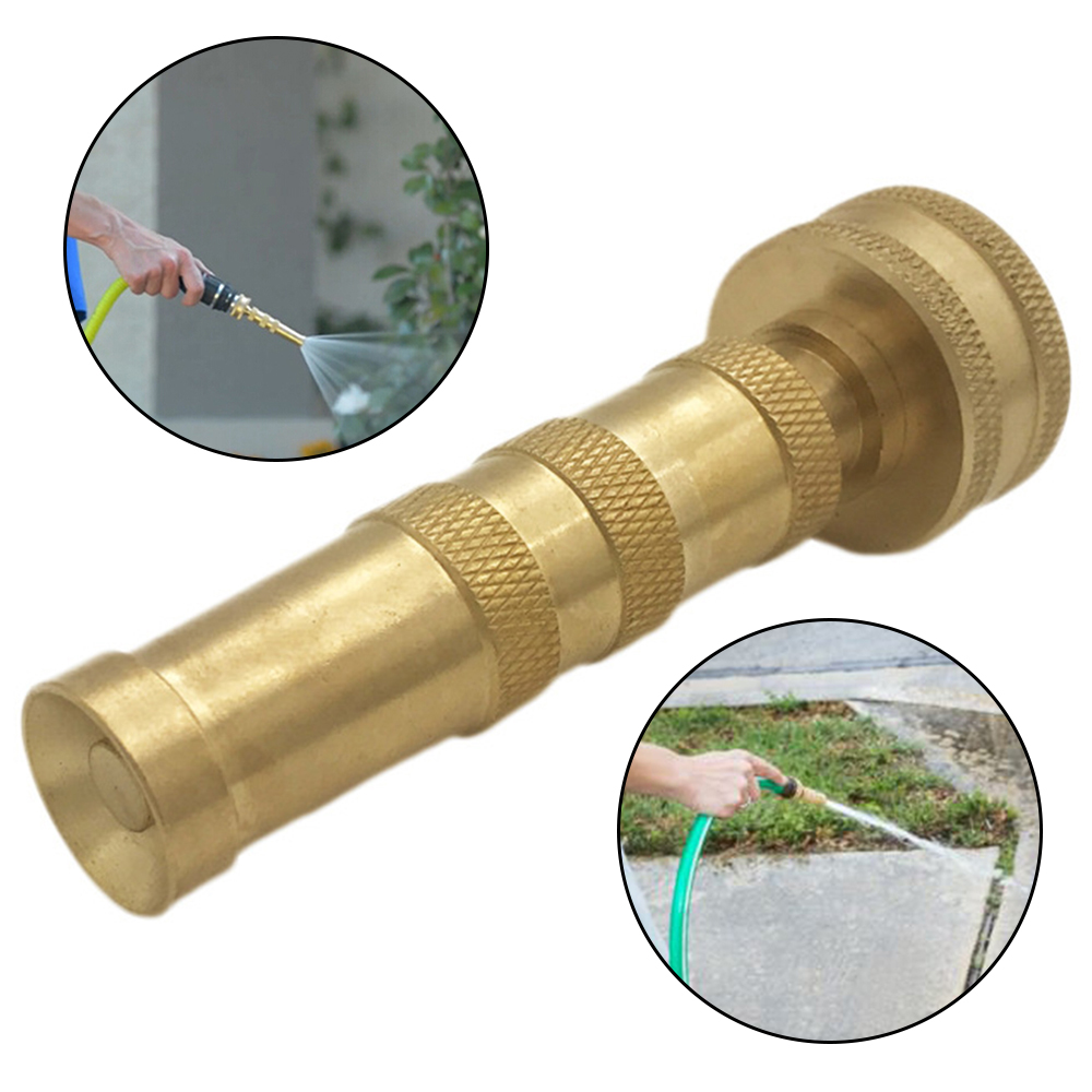 4 Inch Garden Brass Nozzle Heavy Duty Adjustable Water Hose Nozzle Head