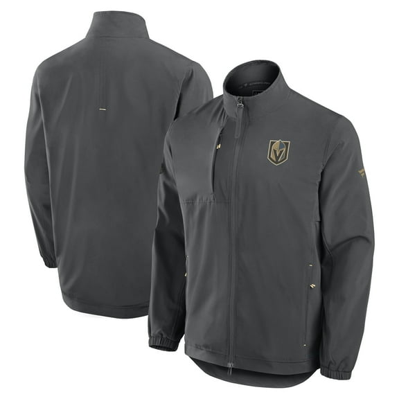 Men's Fanatics  Gray Vegas Golden Knights Authentic Pro Rink Coaches Full-Zip Jacket