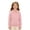 Light Pink, variant on Coerni Girls Hollowout Sweater Ruffled Peter Pan Collar Cute Knit Pullover Spring Autumn Casual Preppy Layering Knitwear Tops