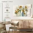 thumbnail image 5 of Elephant Stock Sunflower Spectacular Wall Art - Horizontal Canvas Wall Art - Living Room Wall Decor - Floral And Botanical Canvas - Beige And Gray Decor By Sally Swatland - 39" x 26", 5 of 8