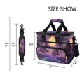 thumbnail image 3 of FORMRS Insulated Cooler Bag 24 Cans Capacity Soft Leakproof Lunch Box with Side Pockets, Night Purple Road, 3 of 7