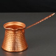 Turkish Coffee Pot, Greek Coffee Maker Pot, Hammered Copper Coffee, Copper Pot, Maker, Large 330ml Capacity