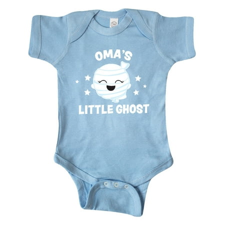 

Inktastic Cute Oma s Little Ghost with Stars Gift Baby Girl Bodysuit