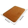 thumbnail image 3 of Honeeladyy Non Slip Bath Mat, Bathroom Rugs Super Soft Washable Thin Absorbent Quick Dry Bath Mat Fits Under Door Bathroom Floor Mat for Bath, Shower, or Sink 17 "X 24" Brown, 3 of 3