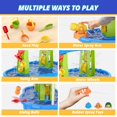 thumbnail image 4 of Mesa de agua y arena de 3 niveles Wee Wonders con sombrilla y juguetes, 4 of 8