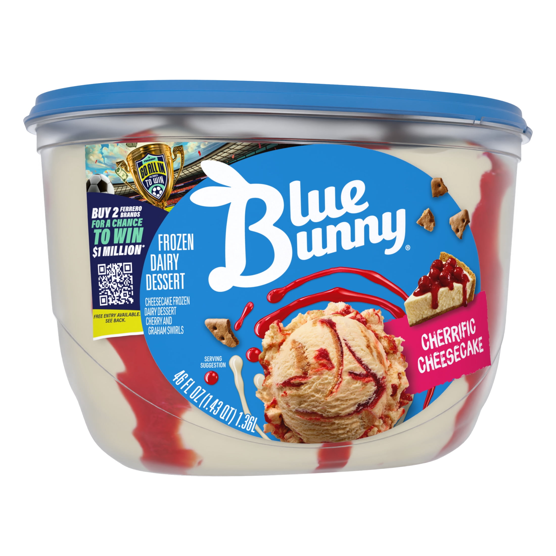 Blue Bunny Cherrific Cheesecake Premium Frozen Dessert, 46 fl oz