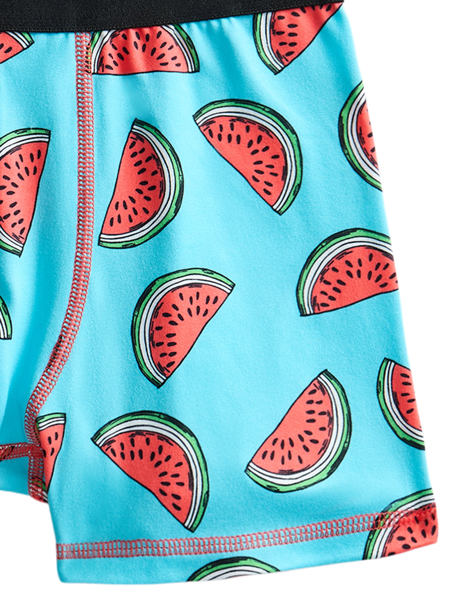 Wonder Nation Boys Underwear Fruit Print Boxer Briefs, 4-Pack, Sizes S-XL