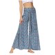 thumbnail image 1 of Pantalones largos de pierna ancha informales con estampado Floral para mujer a la moda Fridja  alkflakhf32724, 1 of 9