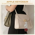 thumbnail image 4 of Uxcell Apple Keychain for Women Bag Purse Charm Cute Apple Accessories with Key Ring and Clips Red-Silver, 4 of 7