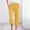 Yellow, variant on Womens Casual Color Elastic Loose Pants Straight Wide Leg Trousers With Pocket
