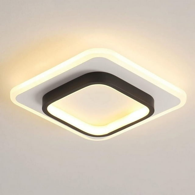 Lámpara de techo cuadrada, luz de techo LED moderna para aplicaciones interiores amplias sin atenuación, fácil de instalar en cualquier habitación