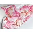 thumbnail image 3 of Palm Trees Bed Runner Set, Hawaii Concept Dreamy Silhouettes of Exotic Leaves Pattern Aloha Print, Decorative Bedding Scarf & a Pillow Sham for Hotels Homes, Twin, Hot Pink Dark Salmon, by Ambesonne, 3 of 3