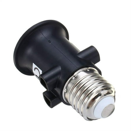 

LASHALL LED Lamp Screw Adapter AC100 240V 4A Fire Safety Lampholder Socket Black(Buy 2 Get 1 Free Ship 3)