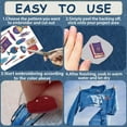 thumbnail image 4 of 4 Sheets Tarot Magic Books Water Soluble Embroidery Patterns Boho Moth Sewing Stick and Stitch A4 Transfers Fabric Stabilizers Wash Away Pre-Printed Self Adhesive for Cloth DIY Lover, 4 of 6