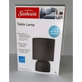 thumbnail image 2 of New Sunbeam Modern Table LAMP with Black Fabric Shade and Metal Base Light Energy Star Black, 2 of 3