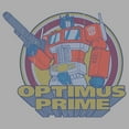 thumbnail image 2 of Boy's Transformers Optimus Prime Retro Circle  Graphic Tee Athletic Heather X Large, 2 of 5