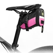 Bike Saddle Bag, Bike Bag Under Seat, Strap-on Cycling Wedge Pack, Bike Seat Storage Bag for Mountain Road Bikes