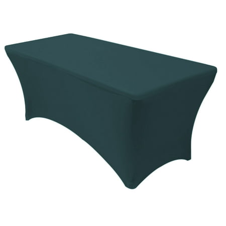 

Your Chair Covers - Stretch Spandex 8 ft Rectangular Table Cover Hunter Green