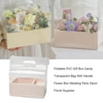 thumbnail image 2 of Cateissary Caja de regalo de PVC, bolsa transparente para pastel de caramelo, cajas de flores portátiles, suministros para recuerdo de fiesta de boda, Almacenamiento y organización del hogar Rosa Cateissary HA081341-01, 2 of 6
