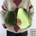 thumbnail image 3 of Cateissary Cojín de felpa para niños y adultos, juguete con costuras, expresiones realistas, cojín de aguacate Juegos de cama palta 20 cm 0.1 kg, 3 of 6