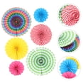 thumbnail image 5 of CIMAXIC Wedding 6Pcs Hanging Paper Fans Decorations Round Paper Decoration for Birthday Wedding Graduation,15.75"X15.75"X0.04", 5 of 5