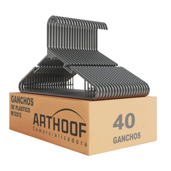 40 Ganchos para Ropa Art Hoof Resistente Y Duraderos Para Todo Tipo de Ropa