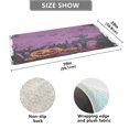 thumbnail image 6 of WOBOGO Halloween Night Background with Spooky Pumpkins Carpet 39x20in Kitchen Bathroom Plush Absorbent Non-Slip Floor Mat, 6 of 8