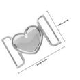thumbnail image 2 of OUNONA Cover Buckle Clip Silver Metal Multi-Function Buckle For Women 1Pack, 2 of 8