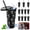 Black, variant on Pink Bow Tumbler Cup 24oz Plastic Cups with Lids and Straws 12 Pack Reusable Coquette Aesthetic Party Favors Black