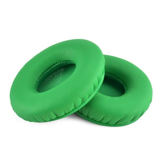 1Pair Replacement Earmuffs Foam Pad Soft Ear Pads Headphones Accessories Ear Cushion Earbuds Cover GREEN