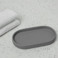 Mainstays Ceramic Stoneware Bath Accessories 3Piece Set, Grey