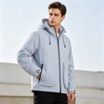thumbnail image 2 of StSilkitty Rain Jacket for Men Windbreaker Waterproof Long Sleeve Zip up Hiking Camping Hooded Jacket Coat with Pockets, 2 of 5