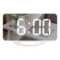 thumbnail image 1 of Despertador digital Zulema Reloj espejo LED con USB, 1 of 8
