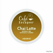 Cafe Escapes, Chai Latte Tea Beverage, Single-Serve Keurig K-Cup Pods, 96 Count (4 Boxes Of 24 Pods)