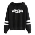 thumbnail image 3 of Kwn Logo Hoodie Unisex Fashion Casual Long Sleeve Sweatshirt, 3 of 4