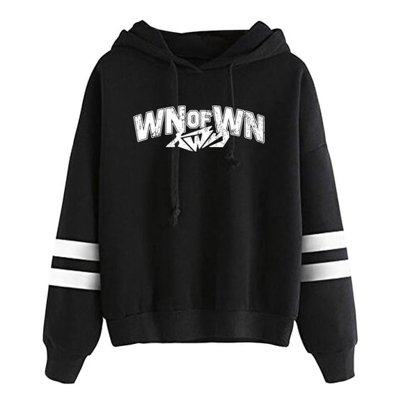 Kwn Logo Hoodie Unisex Fashion Casual Long Sleeve Sweatshirt