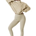 thumbnail image 2 of KelaJuan Women Sweatshirt, Long Sleeve High Neck Zipped Loose Hoodie Pullover Casual Tops,Sizes S-XL, 2 of 6