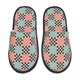 thumbnail image 1 of Balery Colorful Checkered Pantuflas de Casa de Felpa Silenciosas con Diseño Estampado, Zapatillas Cómodas Antideslizantes de Algodón para Interior-Large, 1 of 8